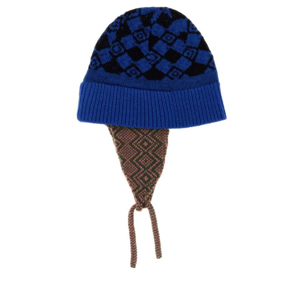 Dries Van Noten Men Dries Van Noten Men Embroidered Wool Marvin Beanie Hat